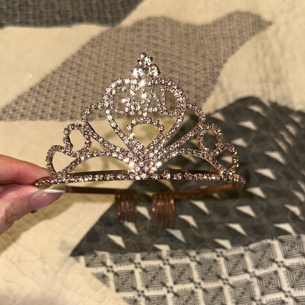 Sparkling Rhinestone Tiara for Graduation